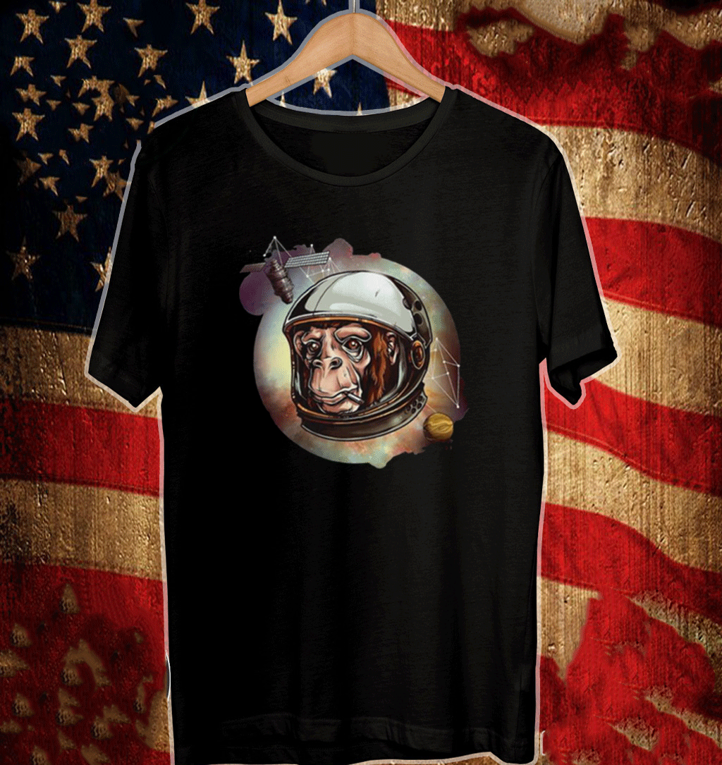 Astronaut Chimpanzee Astro Chimp Monkey 2021 T-Shirt - Teeducks