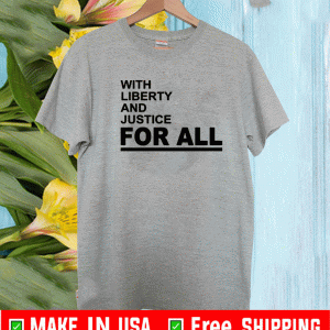 WITH LIBERTY AND JUSTICE FOR ALL TEE SHIRTS - BROOKLYN NETS