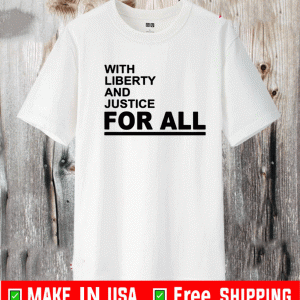 WITH LIBERTY AND JUSTICE FOR ALL TEE SHIRTS - BROOKLYN NETS