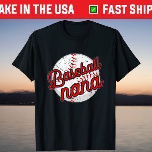 Baseball Nana Baseball Player Grandmother Mother's Day T-Shirt