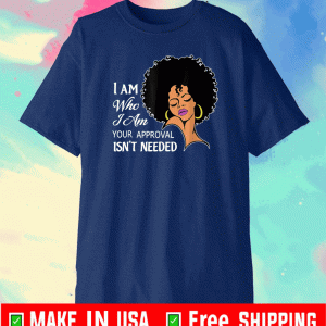 Black Queen Lady Curly Natural Afro African American Ladies T-Shirt