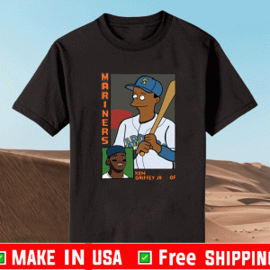 Brandon Walker Simpsons Mariners Ken Griffey JR Card Shirt