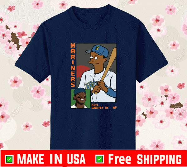 Brandon Walker Simpsons Mariners Ken Griffey JR Card Shirt