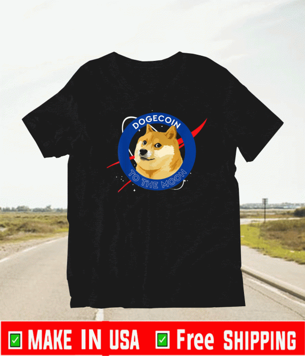 Dogecoin To The Moon Crypto Meme T-Shirt