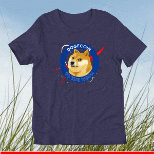 Dogecoin To The Moon Crypto Meme T-Shirt