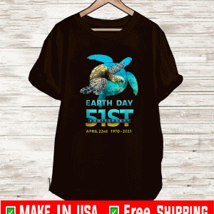 Earth Day 51st Anniversary 2021 Turtle Environmental T-Shirt