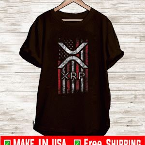 Crypto Currency - XRP Cryptocurrency - American Flag - XRP Shirt