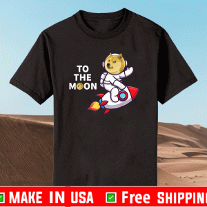 Dogecoin to the Moon Shirt - Cool Doge Coin Crypto Currency T-Shirt