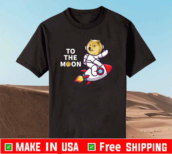 Dogecoin to the Moon Shirt - Cool Doge Coin Crypto Currency T-Shirt