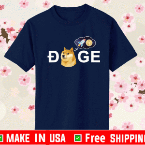 Dogecoin Doge HODL To the Moon Crypto Meme T-Shirt