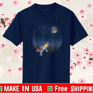 Dogecoin to the Moon Astronaut DOG Stock Blockchain HODL T-Shirt
