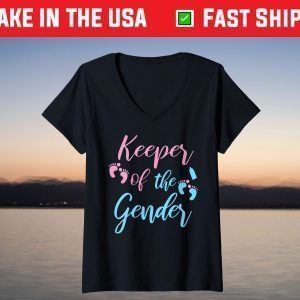 First Mothers Day 2021 Keeper Of The Gender Reveal T-Shirt