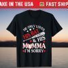 He Only Love His Bat And His Mama Shirt Funny Baseball T-Shirt