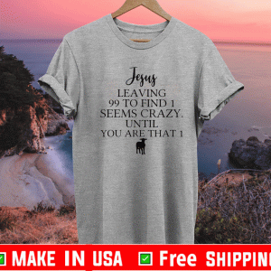 Jesus Leaving 99 To Find 1 Seems Crazy Until You Are That 1 Shirt