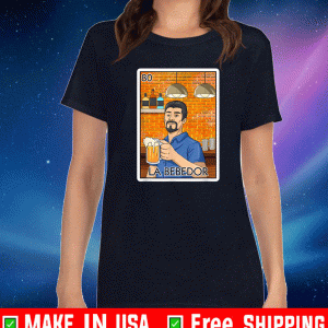 La Bebedor The Man Drinker Card Mexican Lottery Shirt