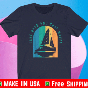 Lake Day Boat Waves Shirt