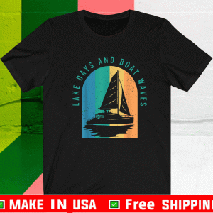 Lake Day Boat Waves Shirt