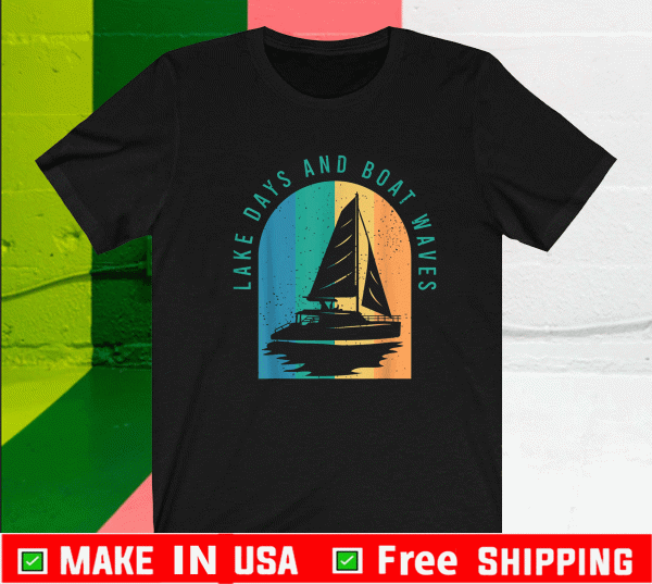 Lake Day Boat Waves Shirt