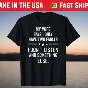 My Wife Shirts For Men Funny Husband T-Shirt