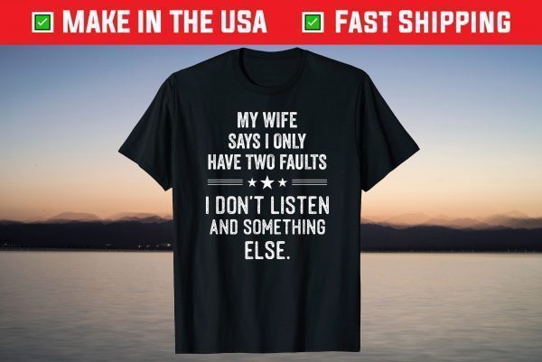 My Wife Shirts For Men Funny Husband T-Shirt