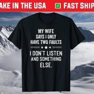 My Wife Shirts For Men Funny Husband T-Shirt