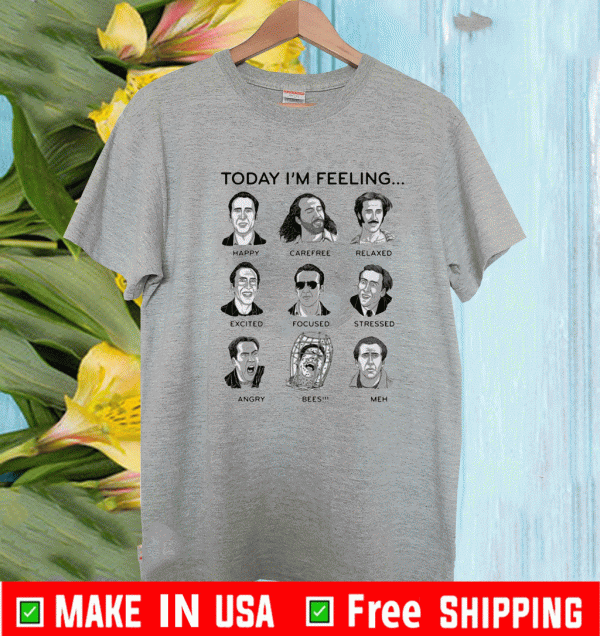 Nicolas cage today Nicolas cage today i’m feeling Shirti’m feeling Shirt