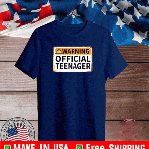 Official Teenager 13th Birthday Warning T-Shirt