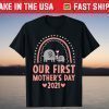 Our First Mother's Day 2021 Elephant Mom & Baby Matching T-Shirt