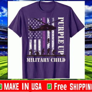 Purple Up Military Child Shirt