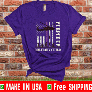 Purple Up Military Child Shirt