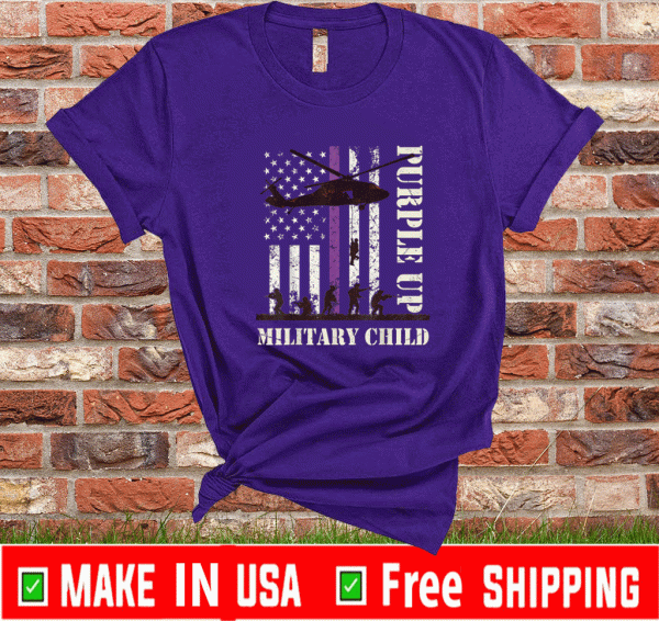 Purple Up Military Child Shirt