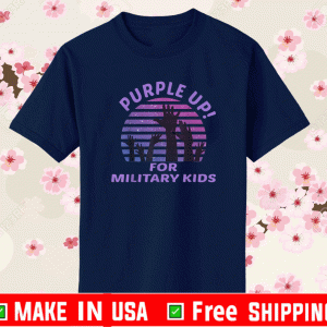 Purple up For military Kids Vinatge T-Shirt