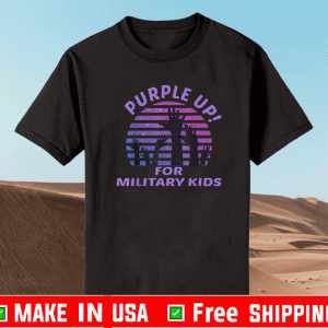 Purple up For military Kids Vinatge T-Shirt