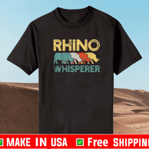 Rhino Rhinoceros Retro Vintage T-Shirt