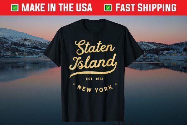 Staten Island Woodgrain NYC USA T-Shirt