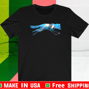 Wolf Scenic Mountain Silhouette Shirt