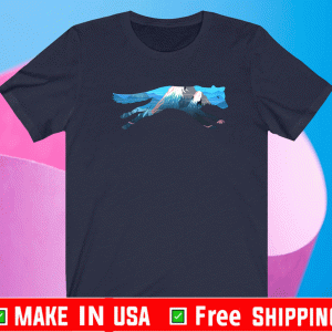 Wolf Scenic Mountain Silhouette Shirt