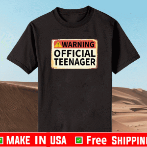 warning official teenager 13th birthday shirt