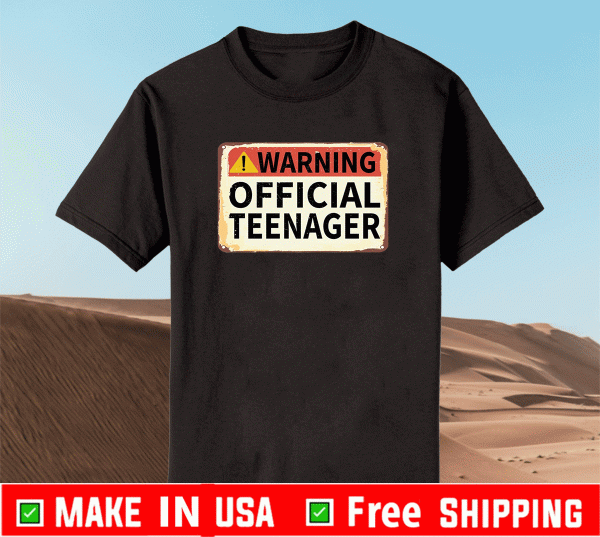 warning official teenager 13th birthday shirt