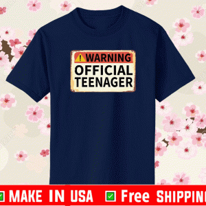 warning official teenager 13th birthday shirt