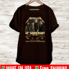 40th Anniversary Metallicas Arts Band music Legend T-Shirt