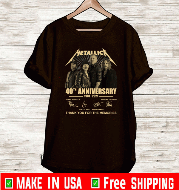 40th Anniversary Metallicas Arts Band music Legend T-Shirt