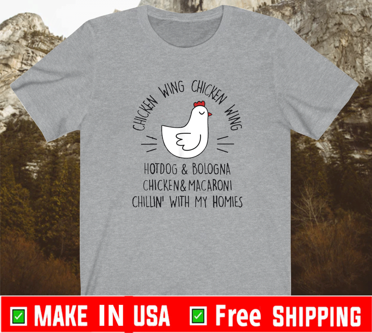 Chicken Wing Chicken Wing Hot Dog & Bologna 2021 TShirt