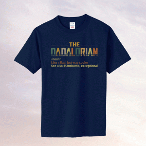 Funny Dadalorian Noun Like A Dad Father's Day Vintage TShirt