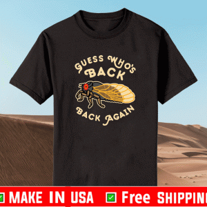 GUESS WHO'S BACK CICADA RACERBACK SHIRT