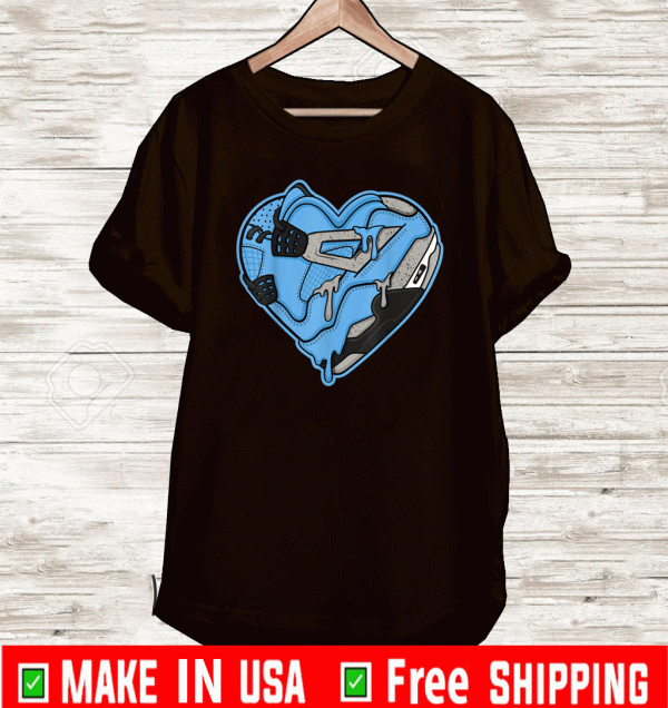 Heart-Snk-Graphic-Tee-Matching-Jordan-4-University-Tee-Shirts-