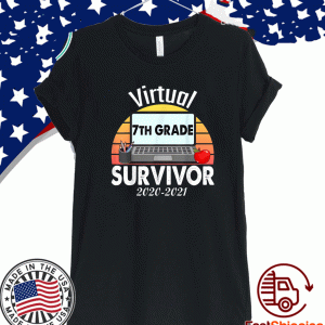 I Survived Virtual School 7th Grade Survivor 2020-2021 T-Shirt