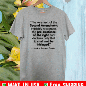 JUSTICE SCALIA SECOND AMENDMENT QUOTE T-SHIRT