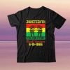 Juneteenth celebrating black freedom 1865 flag tee shirt