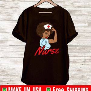 Black Afro Pride Nurse Shirt